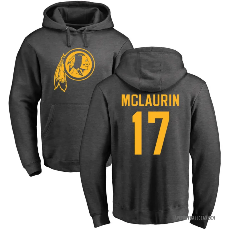 Terry McLaurin Men's Washington Commanders Pro Line by Branded Ash One Color Pullover Hoodie