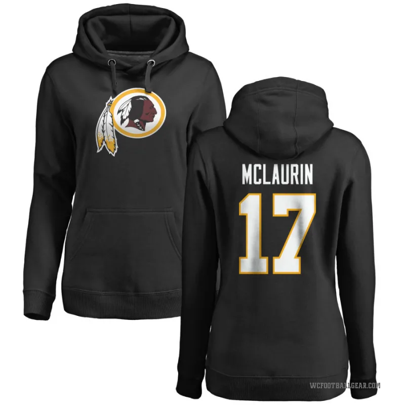 Terry McLaurin Women's Black Washington Commanders Pro Line Logo Pullover Hoodie