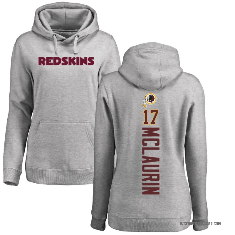 Terry McLaurin Women's Washington Commanders Pro Line Ash Backer Pullover Hoodie